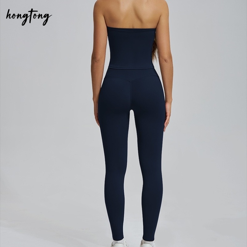 workout sets woman elastic skinny sleeveless fitness yoga set gym clothes outdoor running breathable moisture wicking quick dry versatile active wear 