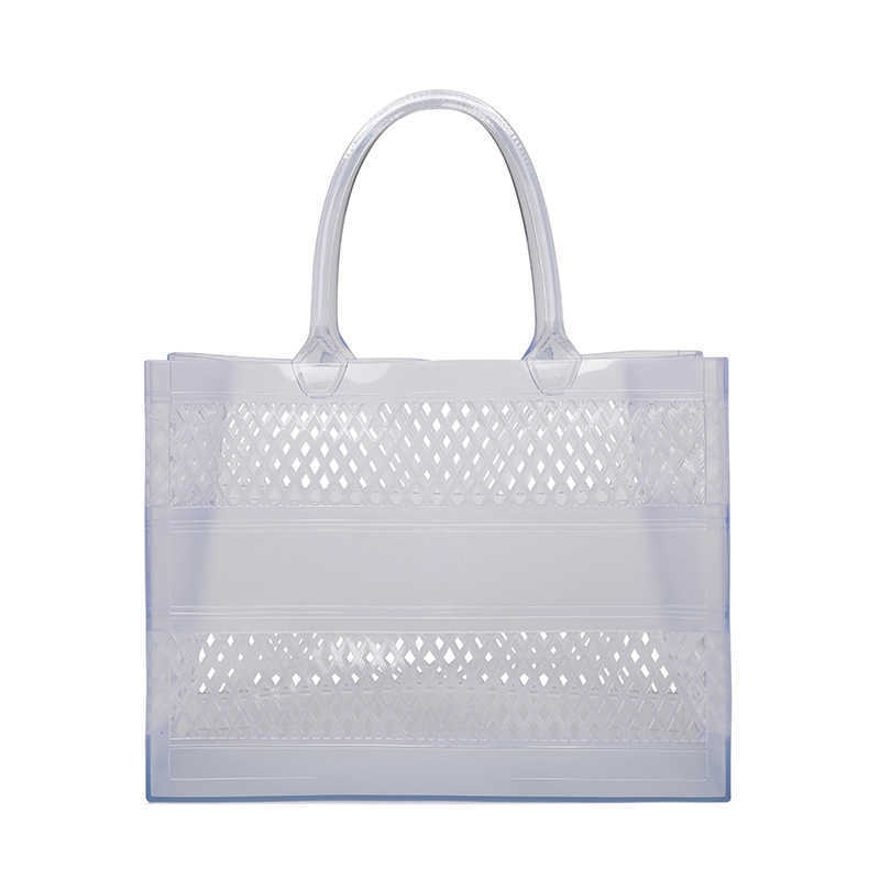 Pvc Jelly Bag Summer Womens Bag Large Capacity Tote Basket Diy Vegetable Basket Beach Bag