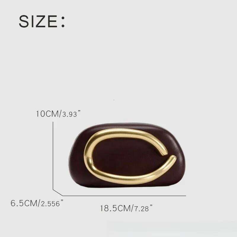 Designer Box Clutch Bag Vintage Women's Leather Shoulder Handbag Gold Closure Lady Evening Wedding Purse Female Wallets
