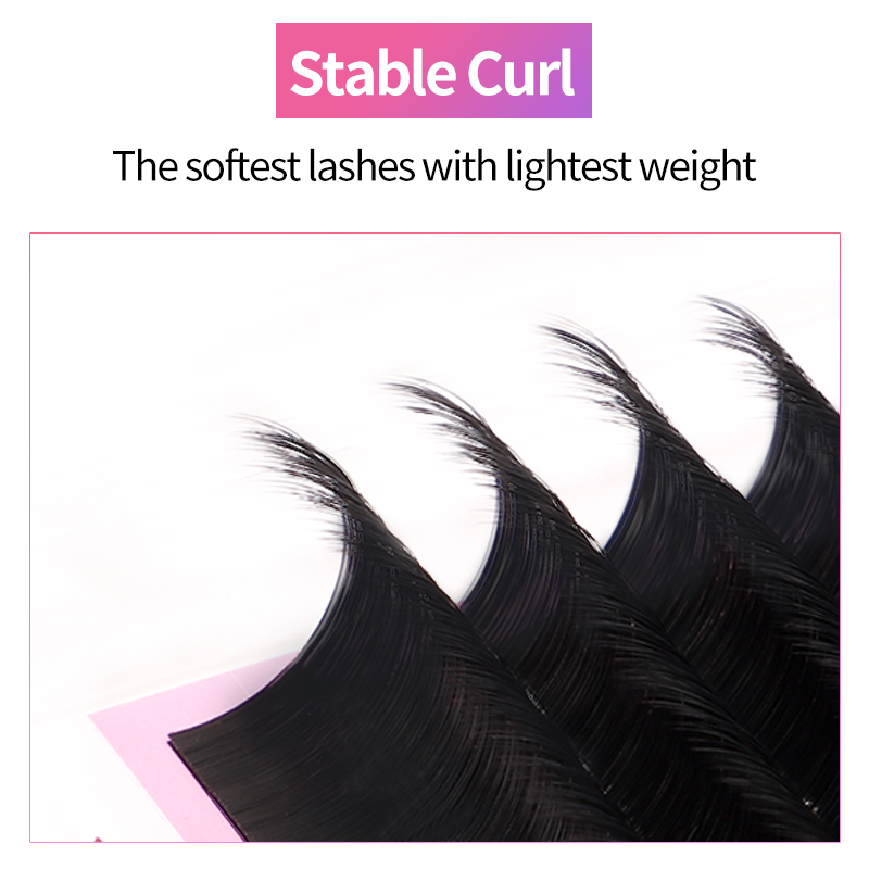 Professional Mink Silk Eyelash Extensions - Private Volume Lashes for a Natural Look