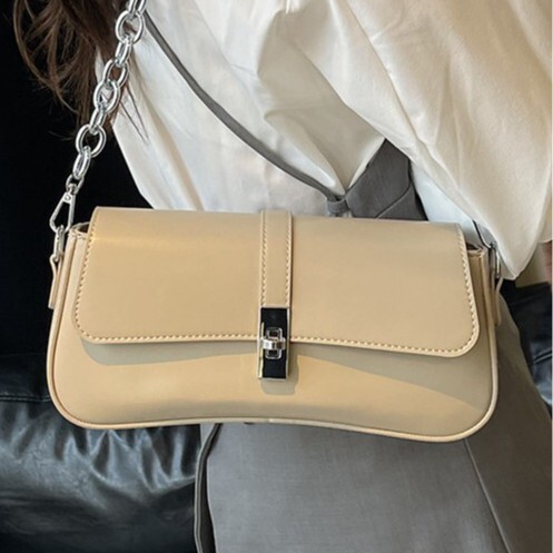 Yuezi Texture Baguette 2025 New Fashion Simple Underarm Small Square Versatile Single Shoulder Crossbody Bag