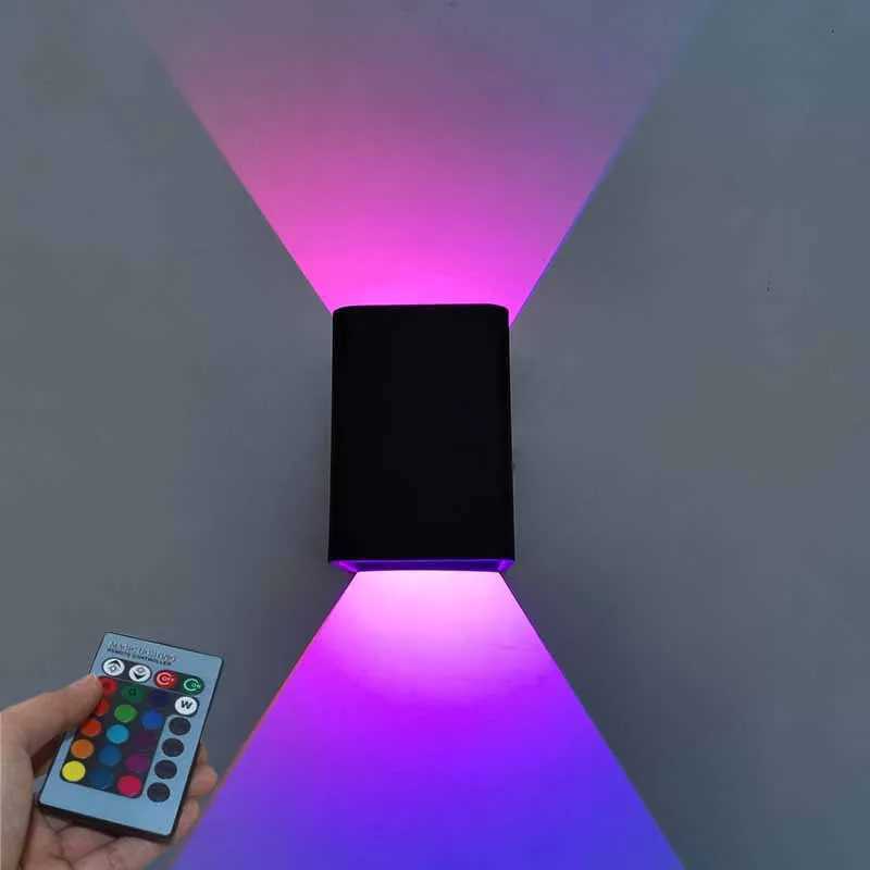 2025 Bedside Lamp Wall Lamp Bedroom Nordic New RGB Aisle Corridor Background Wall Led Living Room Staircase LightXJ250526