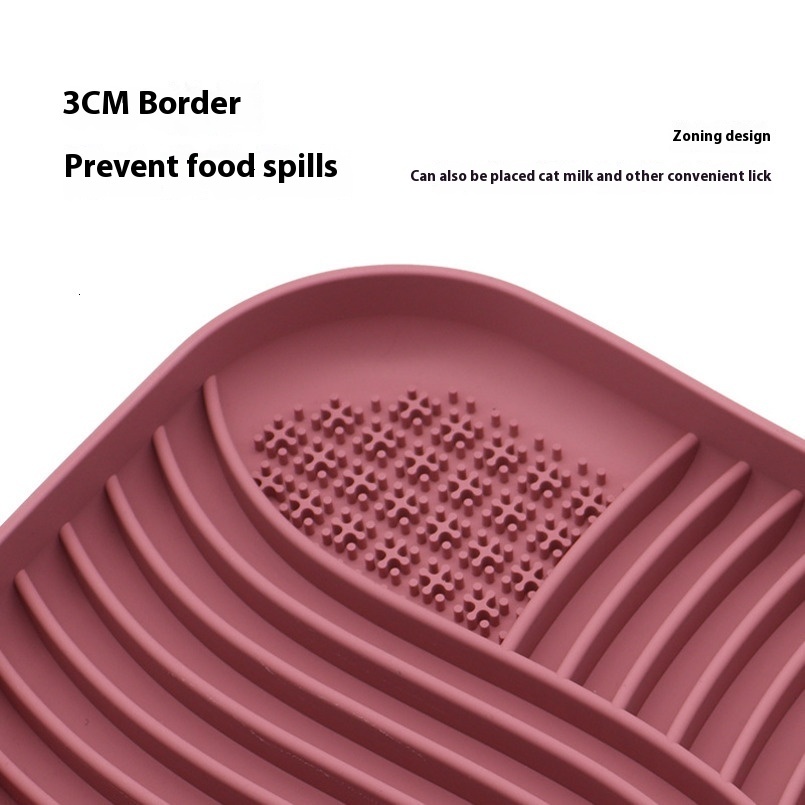 Slow Feeder Dog Bowls Lick Mat For Cat Dog Slow Food Plate Bowl Dog Toys Pet Supplies Puppy Essentials Silicone Food Anti-Choke Anti-Spill Slow Feedin