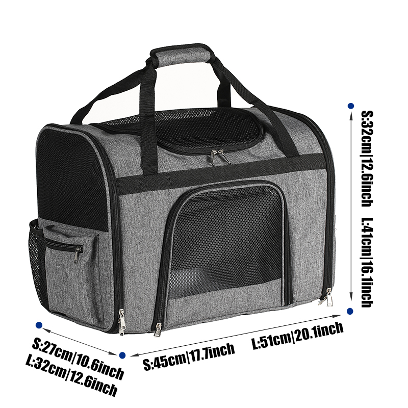 Portable Hard Shell Pet Transporter Backback Ideal For Cars/Airplanes w/ Easy Folding Feature Foldable Breathable COLLAPSIBLE PET BAG FOR EASY STORAGE