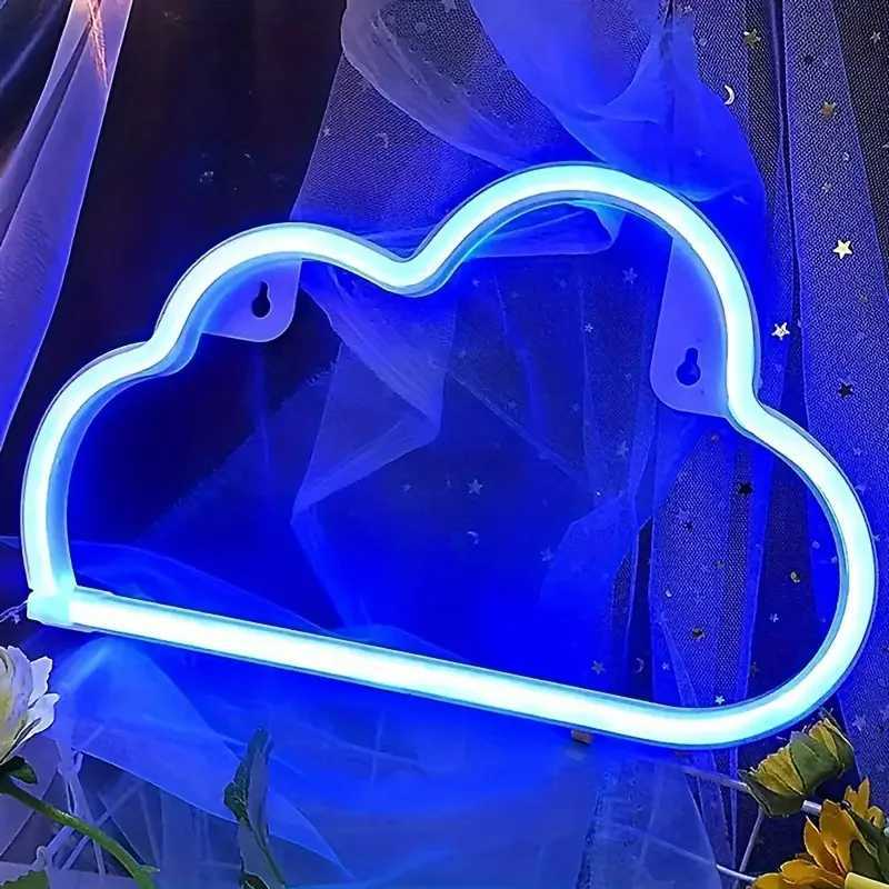 Clouds Neon Lights Artistic LED Ornaments Lights USB/battery Powered Holiday Parties Weddings Bars Rooms Night Sign Light 304 W250526