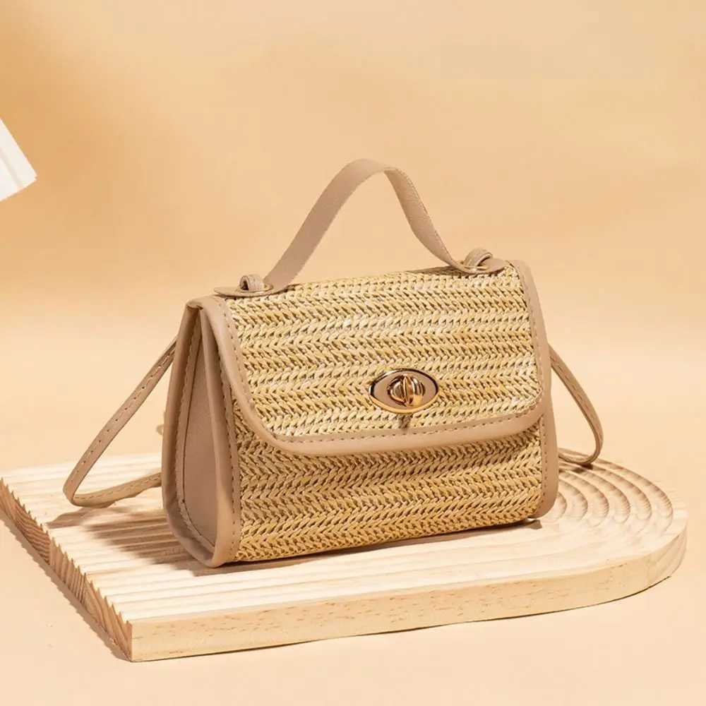 New Womens Woven Bag Messenger Straw Bag Causal Travel Ladies Tote Bag Handbag Square Fashion Satchels Bag XJ2520526