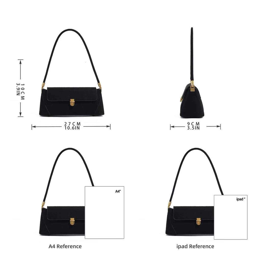 Women's Bags Designer Premium Sense Flannelette Single Shoulder Crossbody Underarm Women's Fashion Baguette Bag