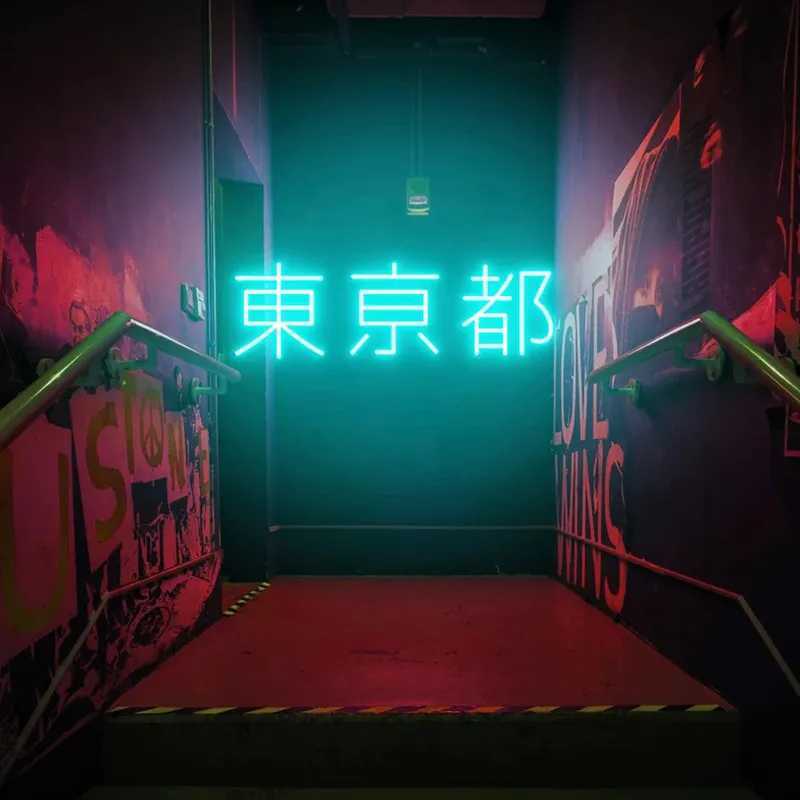 Tokyo Neon Sign Japanese LED Neon Sign Tokyo Japan Wall Art Custom USB Neon Light Tokyo Travel Wall Sign Room Decor W250526