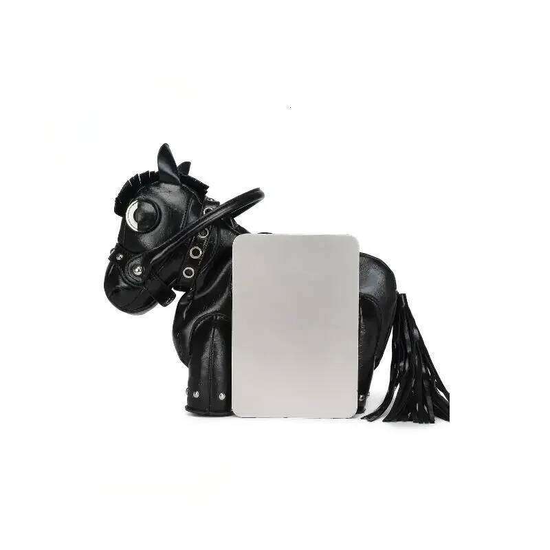 Women's Bags Designer Fashionable And Personalized Design, Pony Shaped Three-Dimensional Handbag, Cute Splicing, Single Shoulder Diagonal Cross B