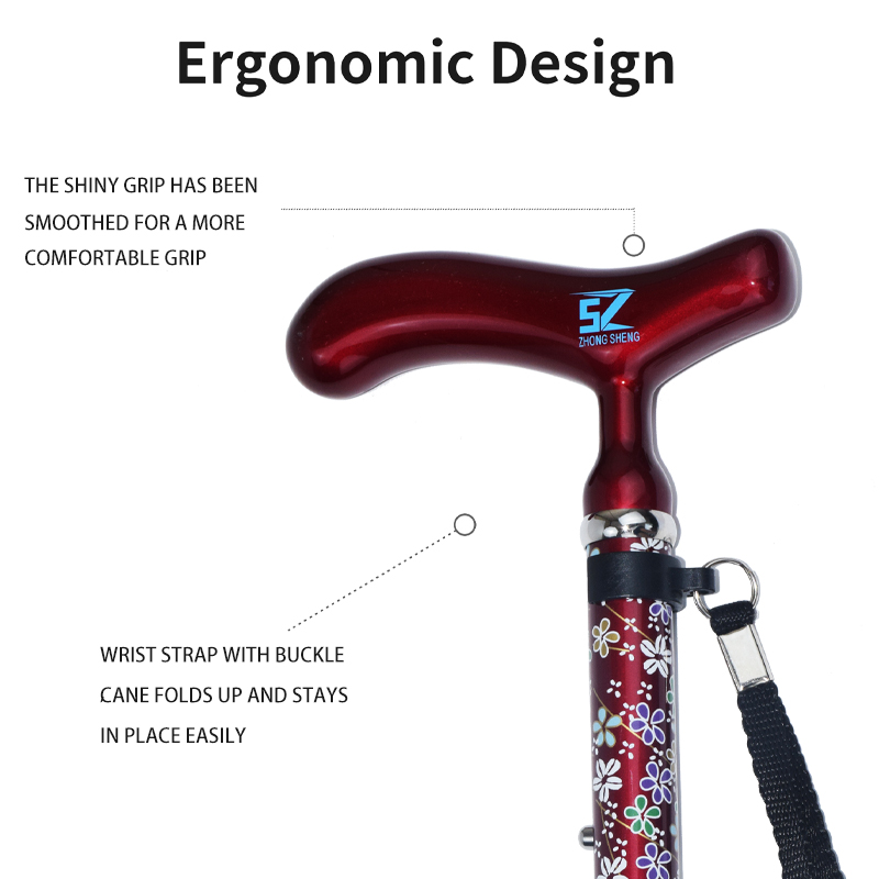 Collapsible Lightweight Carbon Fiber Walking Stick with Non-Slip Adjustable Grip for Seniors