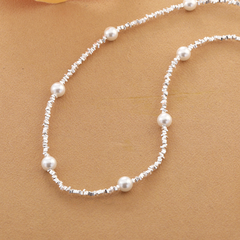 Chic Womens Gypsy-Inspired Beaded Necklaces Intricate Pearl Stardust Charm Accessory