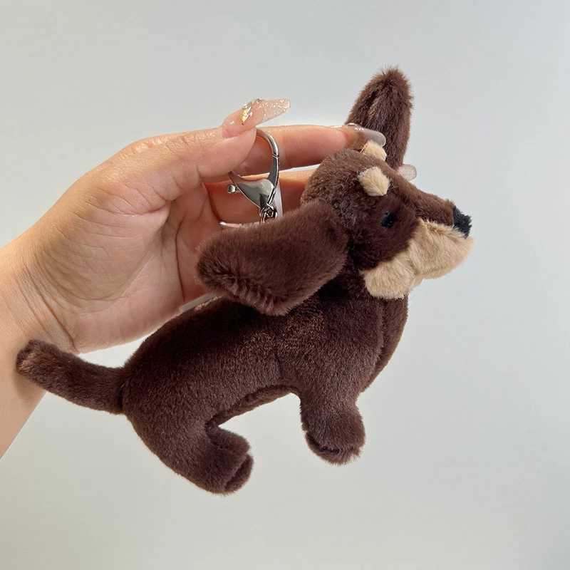 Otto Dachshund Dog Bag Pendant Cute Plush Doll Puppy Pendant Keychain with tags stuffed animal kawaiiXJ250524