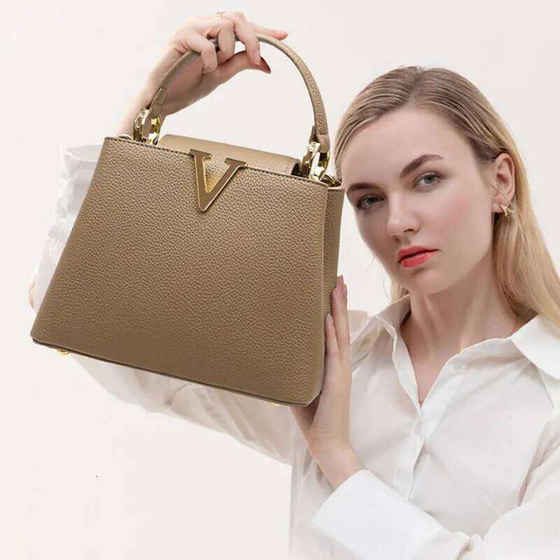 Elegant Designer Shoulder Bag For Women Leather Crossbody Handbag Ladies Tote Purse Brand Versatile Style