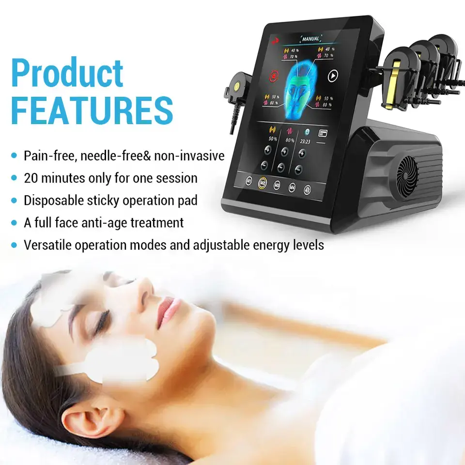 Advanced 6-In-One Non-Surgical Facelift Equipment Featuring Radiofrequency and Electromagnetic Muscle Stimulation Technology