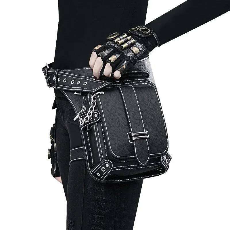 Women's Bags Designer Punk Retro Men Outdoor Single Shoulder Crossbody For Women Mobile Phone Waist Bag
