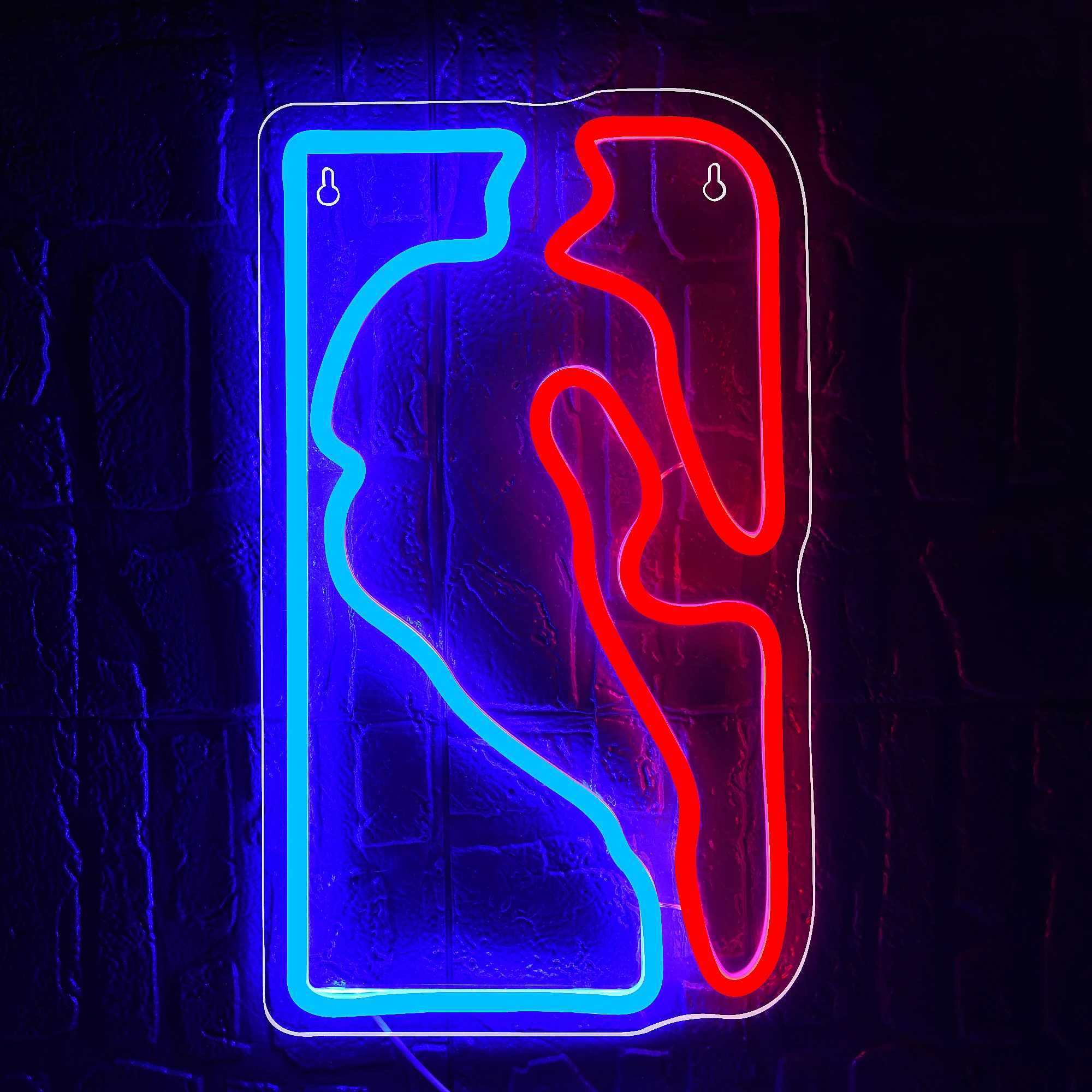 Basketball Neon Sign Sport Signs Decor for Bedroom Bar Teens Room Sports Neon Wall Signs Gifts for Men Basketball Fans Teens W250526