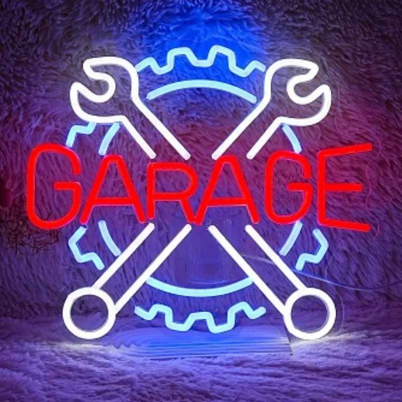Check Engine Light Neon Signs for Wall Decor LED Garage Neon Lights Sign for Dad Gifts Man Cave Auto Repair Workshop Party Decor W250526