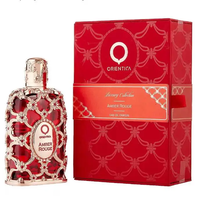 Orientica Royal Amber Rouge Oud Saffron 80ML Men Women Eau De spray Unisex Neutral Glass Bottle Rose Cologne long lasting smell