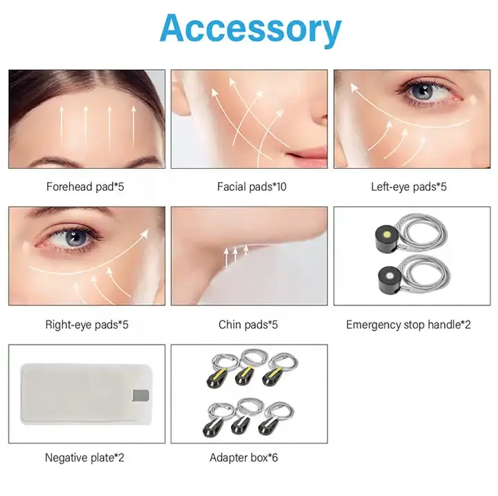 FDA CE Certified Radio Frequency Facial Skin Eye Care Wrinkle Removal Device PE RF Face Lifting Skin Tightening Machine EMS Magnetic Ret Face