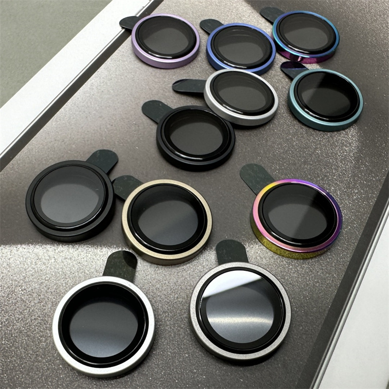 Anti-scratch Luminous Camera Lens Protector for iphone 17 16 15 14 Phone Tempered Glass for Iphone 13 Colorful Protective Film