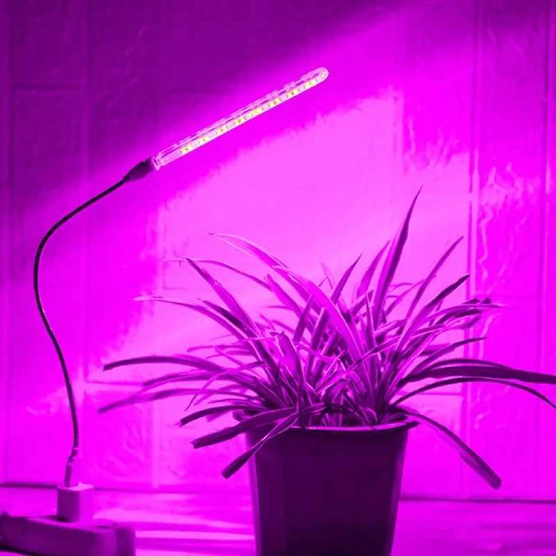 5V LED Grow Light Full Spectrum Plant Lamp with Flexible Hose Indoor Greenhouse Phyto USB Lamp Flower Seedling Hydroponic LightXJ250526