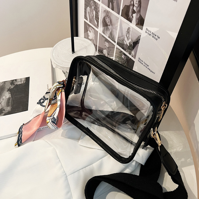 2025 New Transparent Jelly Personality Ins Trendy Cool Phone Casual Stylish Crossbody Bag