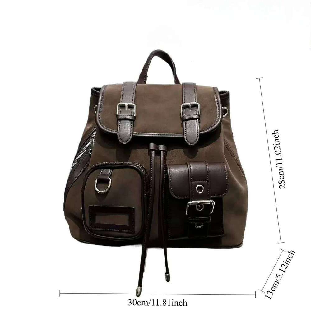 Women's Bags Designer Ladies' Fashion Y2k Hot Girl Frosted Vegan Leather Backpack With Large Capacity And Multiple Pockets, Street Shoulder 