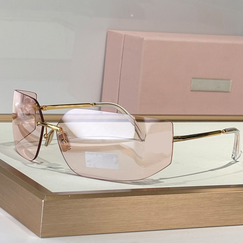 Fashion Designer Symbol Sunglasses For Women 54YS metal temple new design mask glasses perfect for sunshine beach vocation work and leisure driving with box