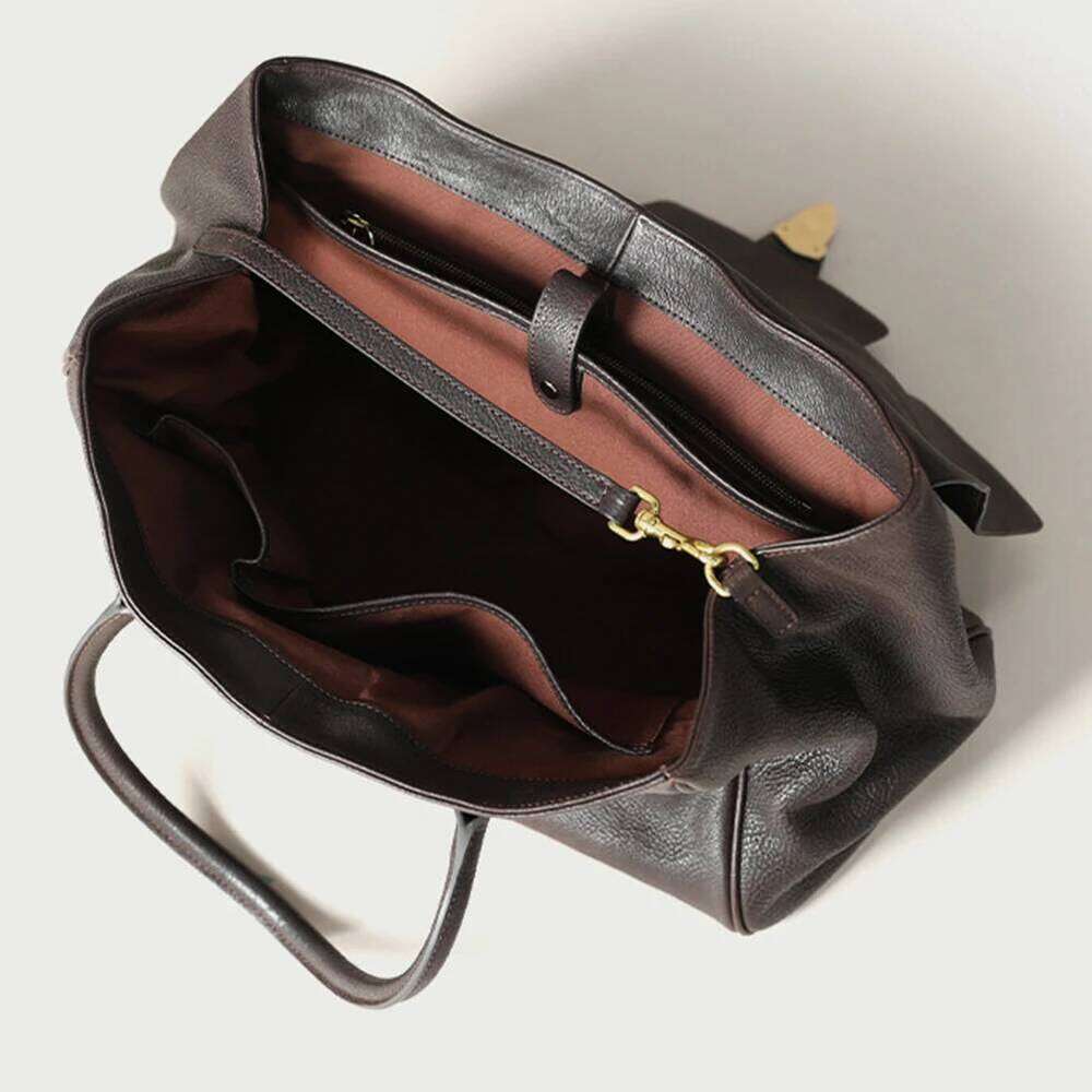 England Style Handbag for Women PU Leather Tote Retro Solid Shoulder Crossbody Large Capacity Top handle Bag bag