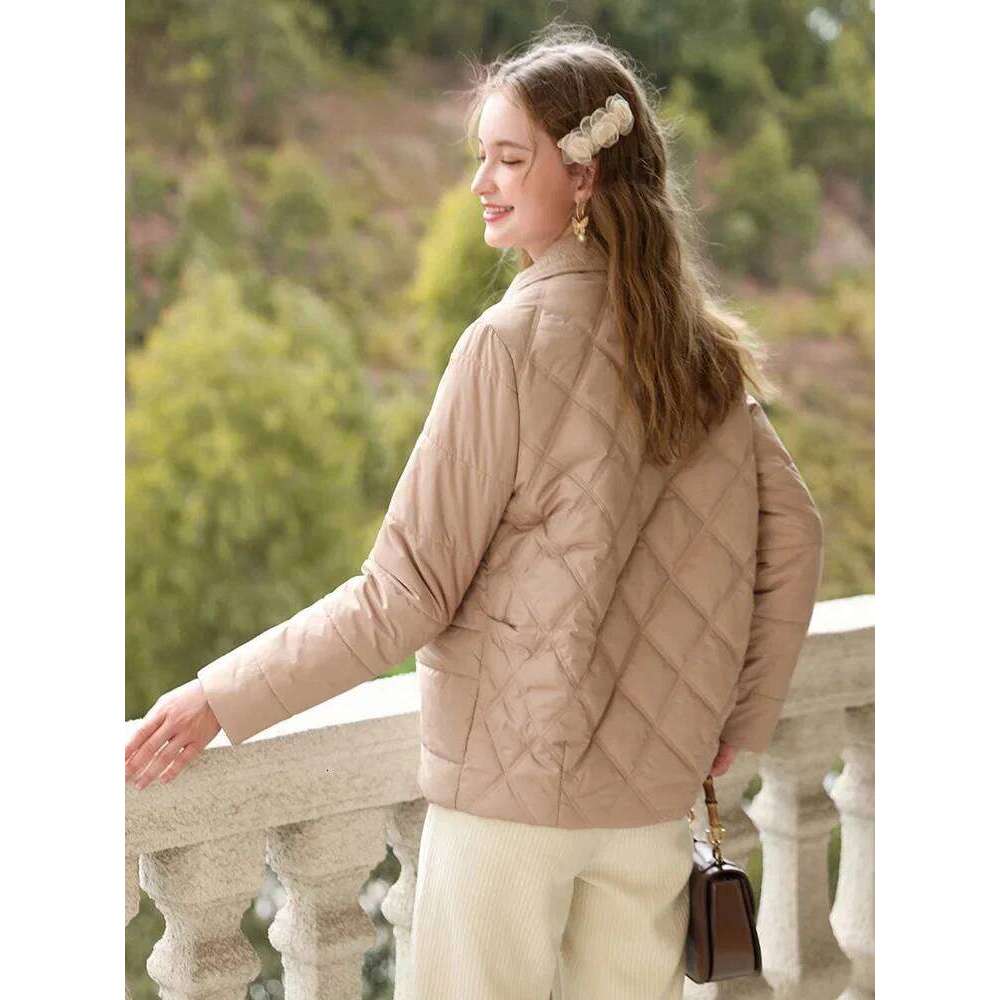 I BELIEVE YOU Turn-down Collar Women's 2024 Winter New Short Loose Windproof Warm Cotton-padded quilted Jacket 2234155370