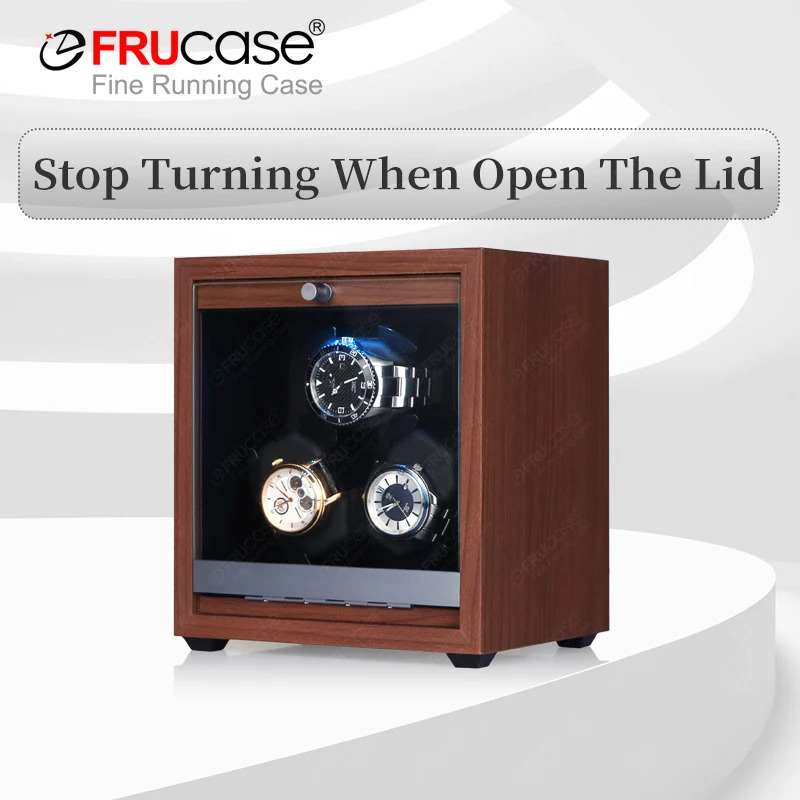 FRUCASE Watch Winder for automatic watches automatic winder for 3 watches Watch Box 250603