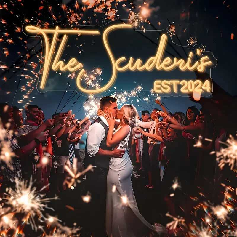 Custom Name Neon Sign Personalized LED Neon Sign Night Light Birthday Wedding Signs Room Bedroom Decoration Wall LED Neon Lamp W250526