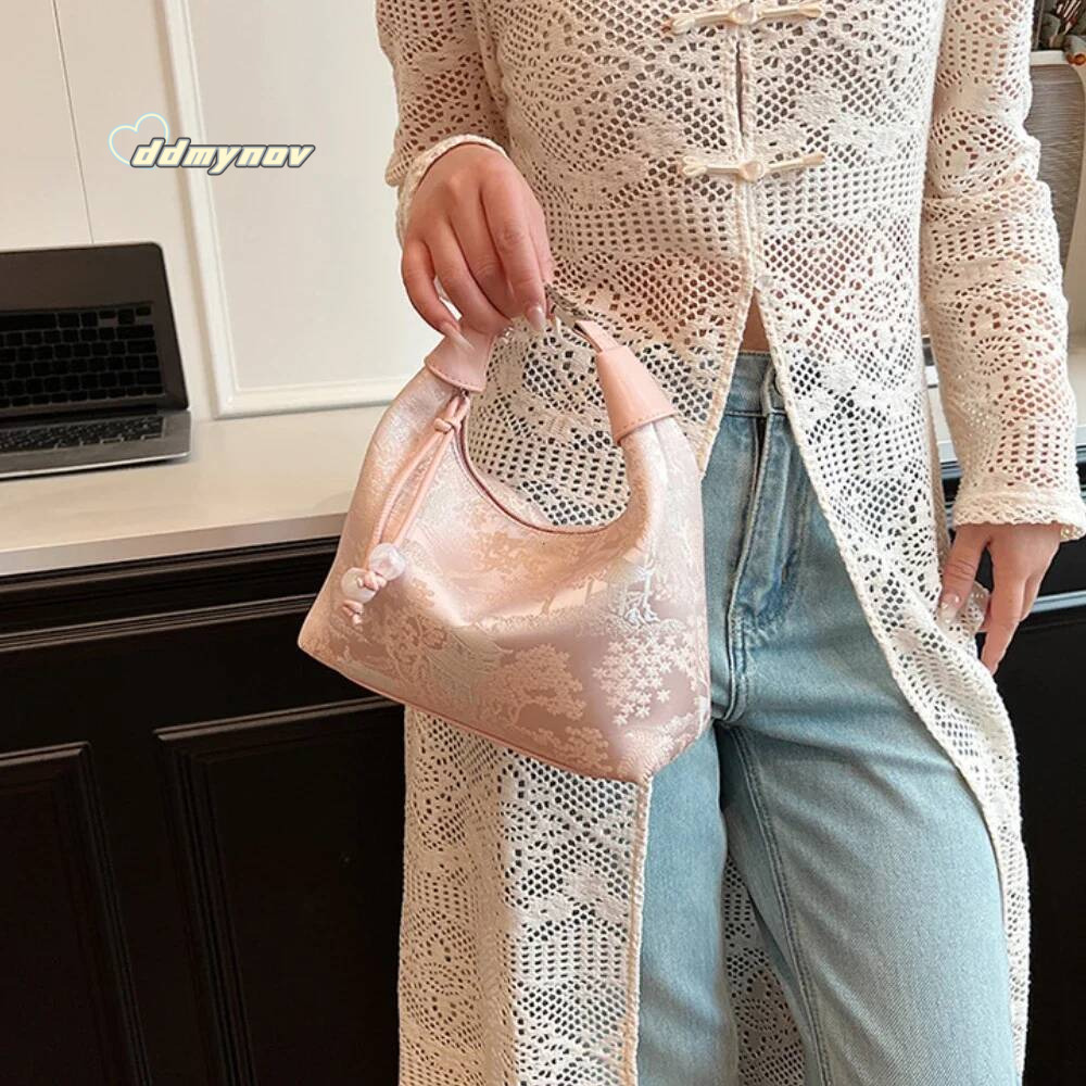 Design Chinese Style Small Crossbody Bags for Women 2025 Designer Fashion Handbags and Purses Sweet Shoulder Bag ddmynov