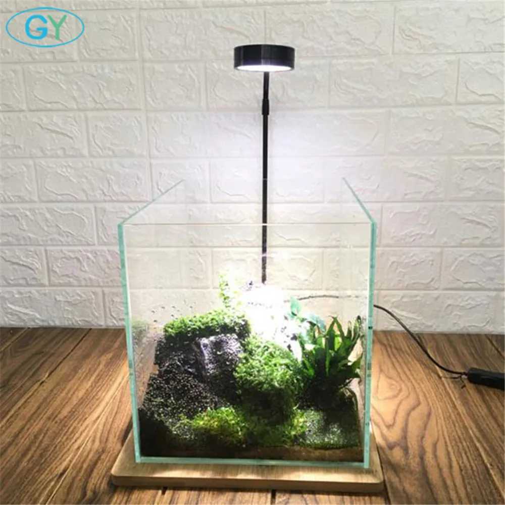 Dimmable 5W USB Gooseneck LED Plant Landscape Lights Black LED Aquarium Lighting 6000K Aquatic Plant Lights Eco-Bottle LightsXJ250526