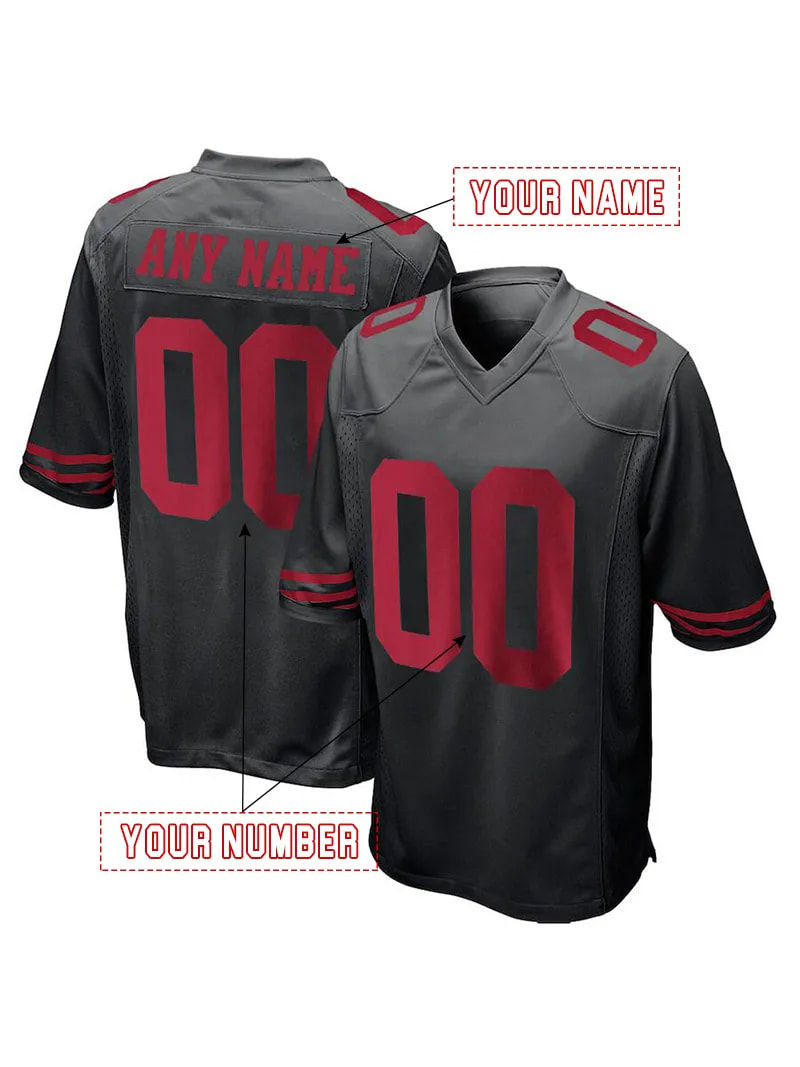 Custom Football 2025 Rivalries Jerseys Brock Purdy George Kittle Fred Warner Christian McCaffrey Mac Jones Deommodore Lenoir