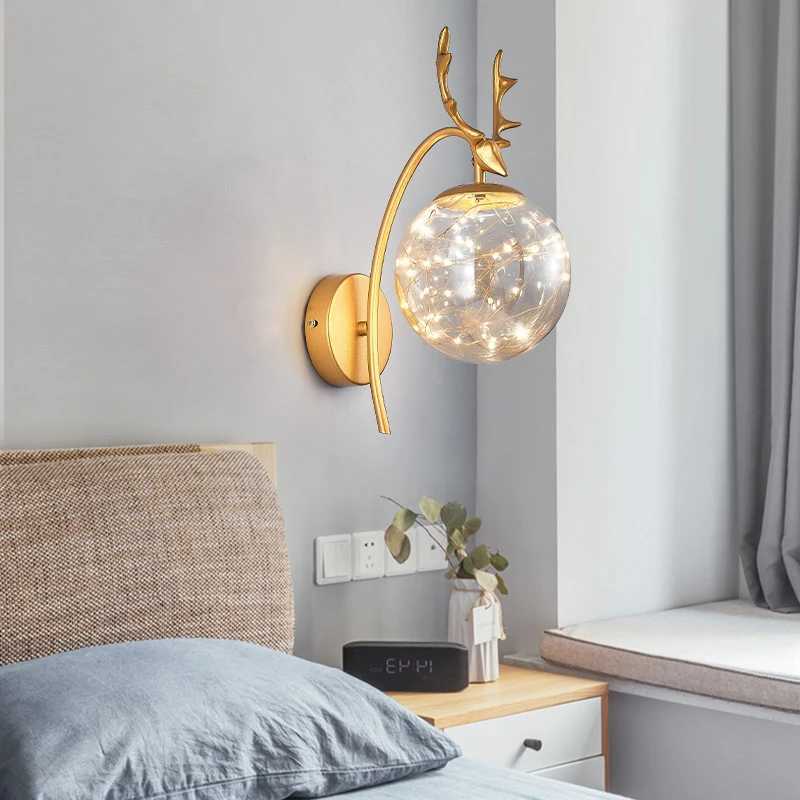 Modern LED Glass Starry Wall Light Lamp Fixture Lustre Bedroom Study Living Room Decor Home Appliance Lights AC85-260VXJ250526