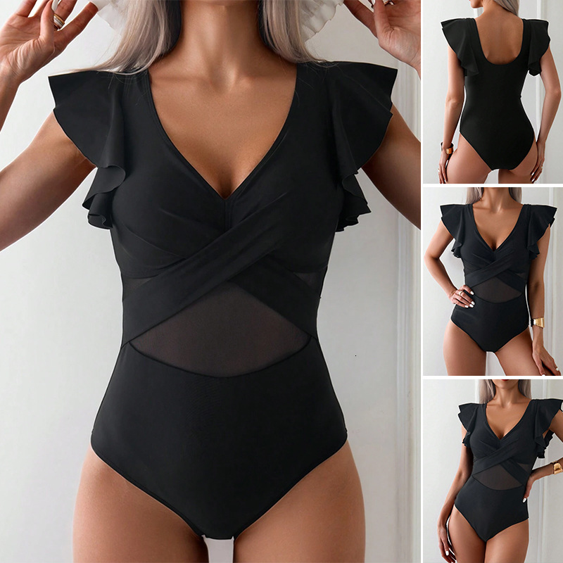 Outdoor Fashion Trend Sexy Free Shipping 2025 New Designer New Women's One-piece Sports Swimsuit Bikini