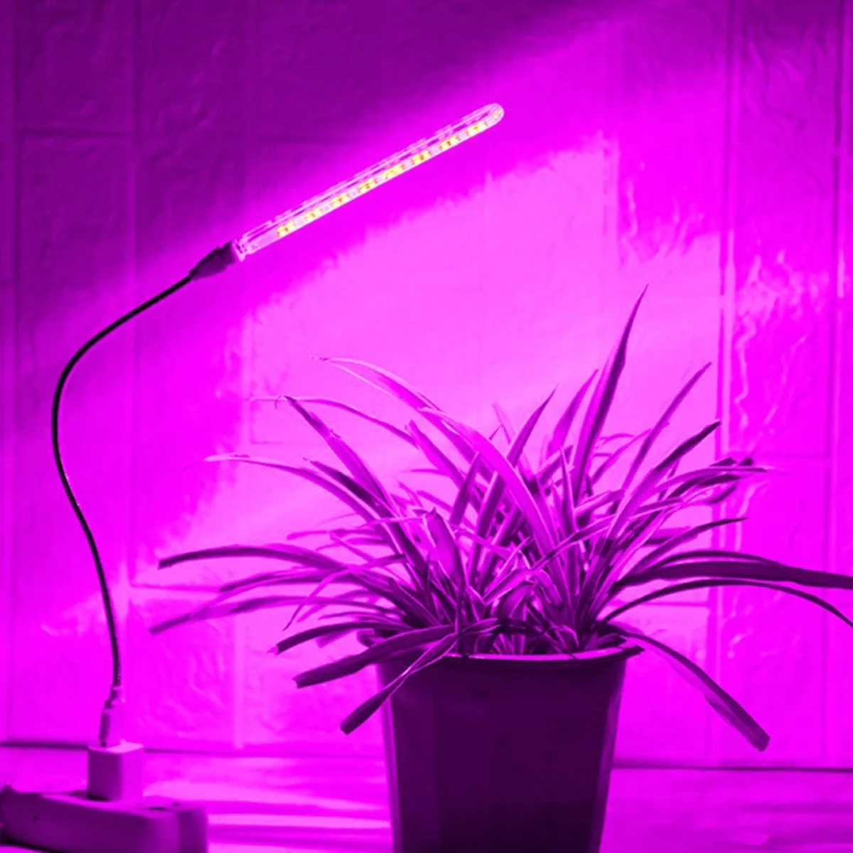LED Full Spectrum Plant Lamp USB Grow Light Flexible LED Growth Light Phyto Lamp Flower Seedling Hydroponic LightingXJ250526