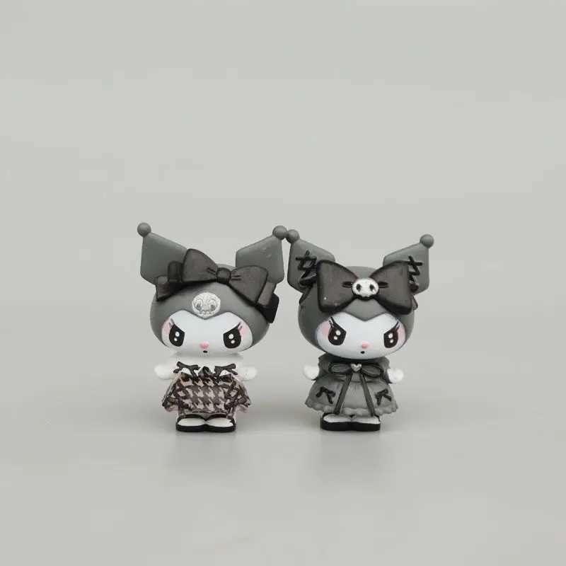 Sanrio Kawaii Blind Box Doll Kuromi Cartoon Figure My Melody Lolita Style Cute Mini DIY Handmade Decorative Model Toy Giftw250526