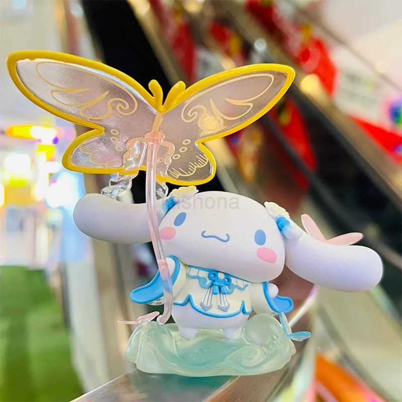 Sanrio Miniso Blind Box New Rhyme Flower Clothes Mystery Bag Kuromi Pochacco Cinnamoroll Cute Melody Action Figure Surprise Gift X250526