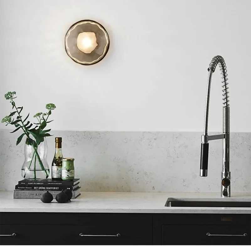 Modern LED Wall Sconce for Living Room Background Glass Wall Lamp Home Staircase Aisle Corridor Lighting Bedside Wall LightXJ250526