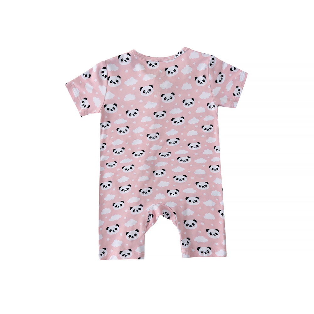 New Design Short Sleeve Zipper Clothing High Quality Bamboo Label Plain Summer Newborn Baby Shirt Pants Baby Clothing