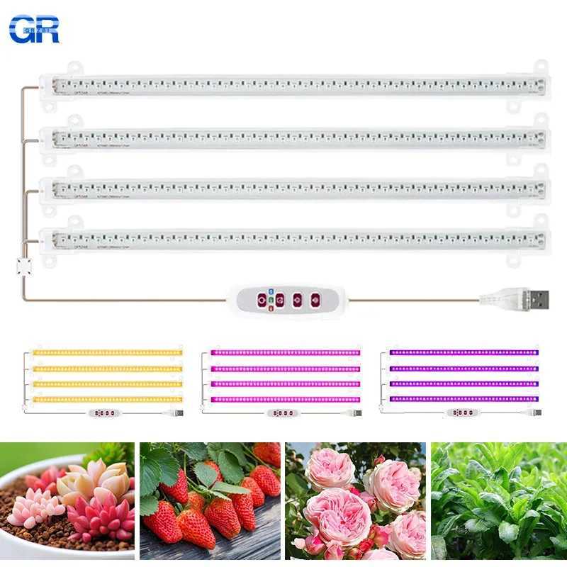 LED Grow Light Full Spectrum USB 5V Plant Growing Light Phytolamp Bulb For Indoor Plants Flower Seedling Greenhouse FitolampsXJ250526