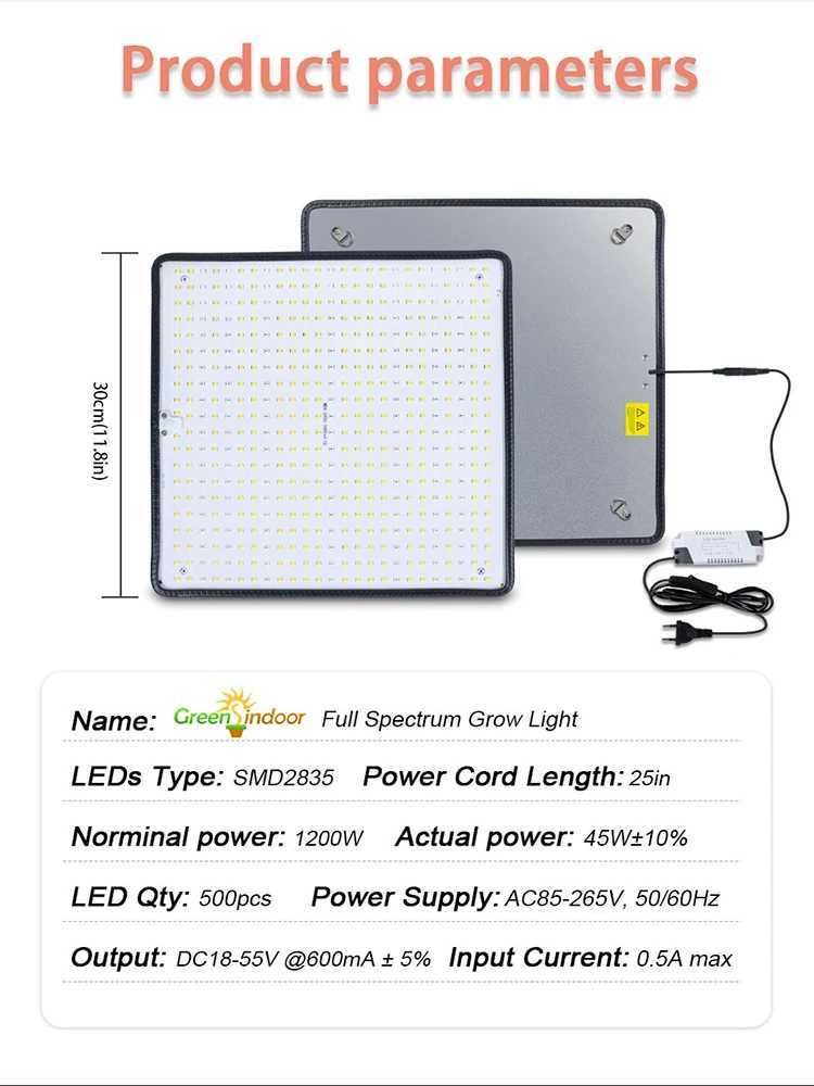 Greensindoor Grow Tents Flowering Quantum Board LED Samsung Grow Light Full Spectrum Lamp for Indoor Plant Growth Light 1200WXJ250526