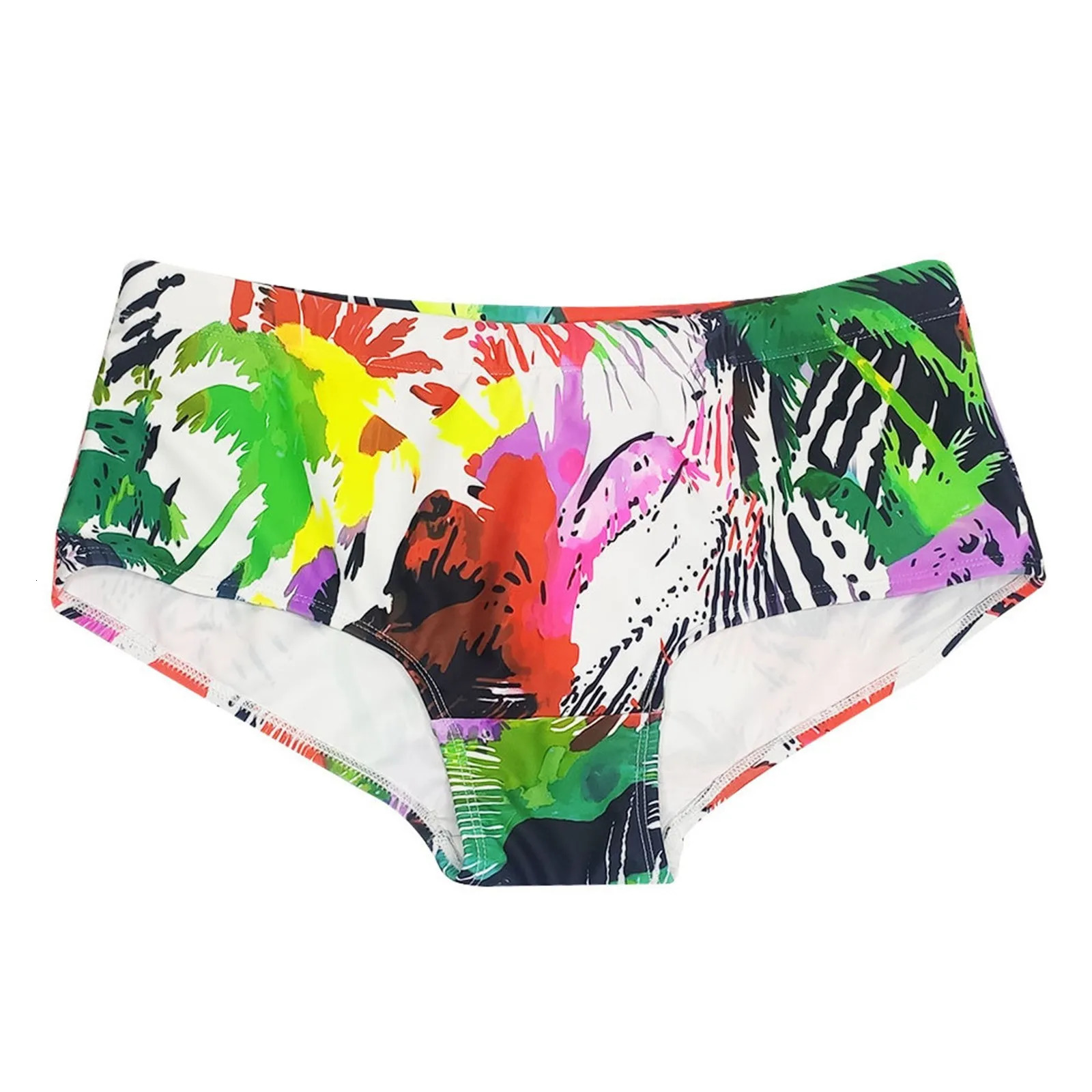 Mens Swim Briefs Male Summer Cool Sports Color Fit Beach Shorts Triangle Fashion Sexy Swimming Trunks Pineapple Z260312