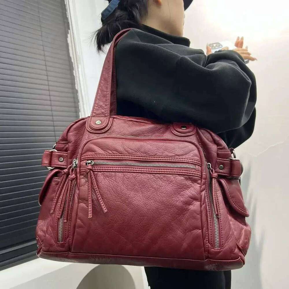 Women's Bags Designer Ladies' Fashion Y2k Hot Girl Vintage Tote With Large Capacity And Multiple Pockets, Retro Street Shoulder Bag