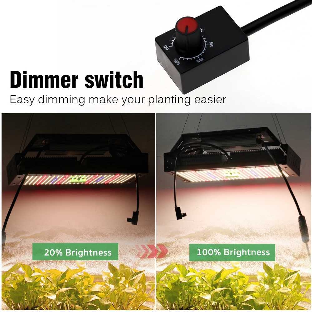 LED Intelligent Plant Lamp 50W 240W Full Spectrum Light with Hook Dimming Switch Vegetable Flowers Growing LightXJ250526
