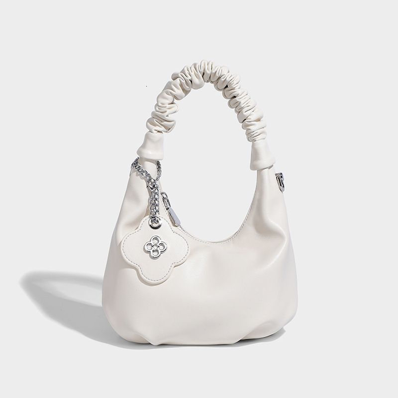 High-end Niche for Women Fashion 2025 New Single Shoulder Crossbody Summer Women's Handheld Pleated Dumpling Bag