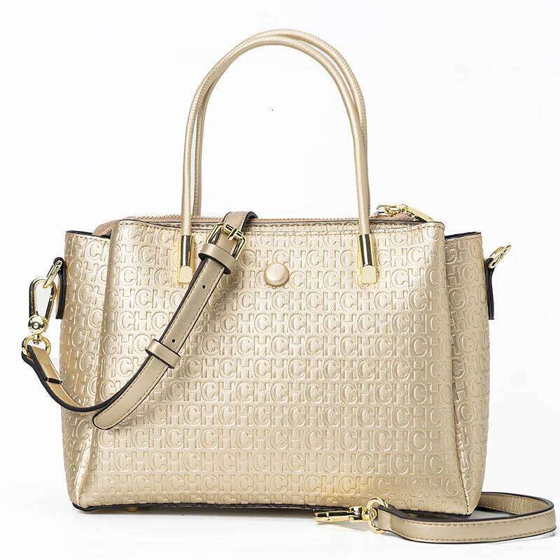CH High Quality Metal Connection Brand Monogram Print Fashion Women's Large Capacity Commuter Versatile Tote Bag