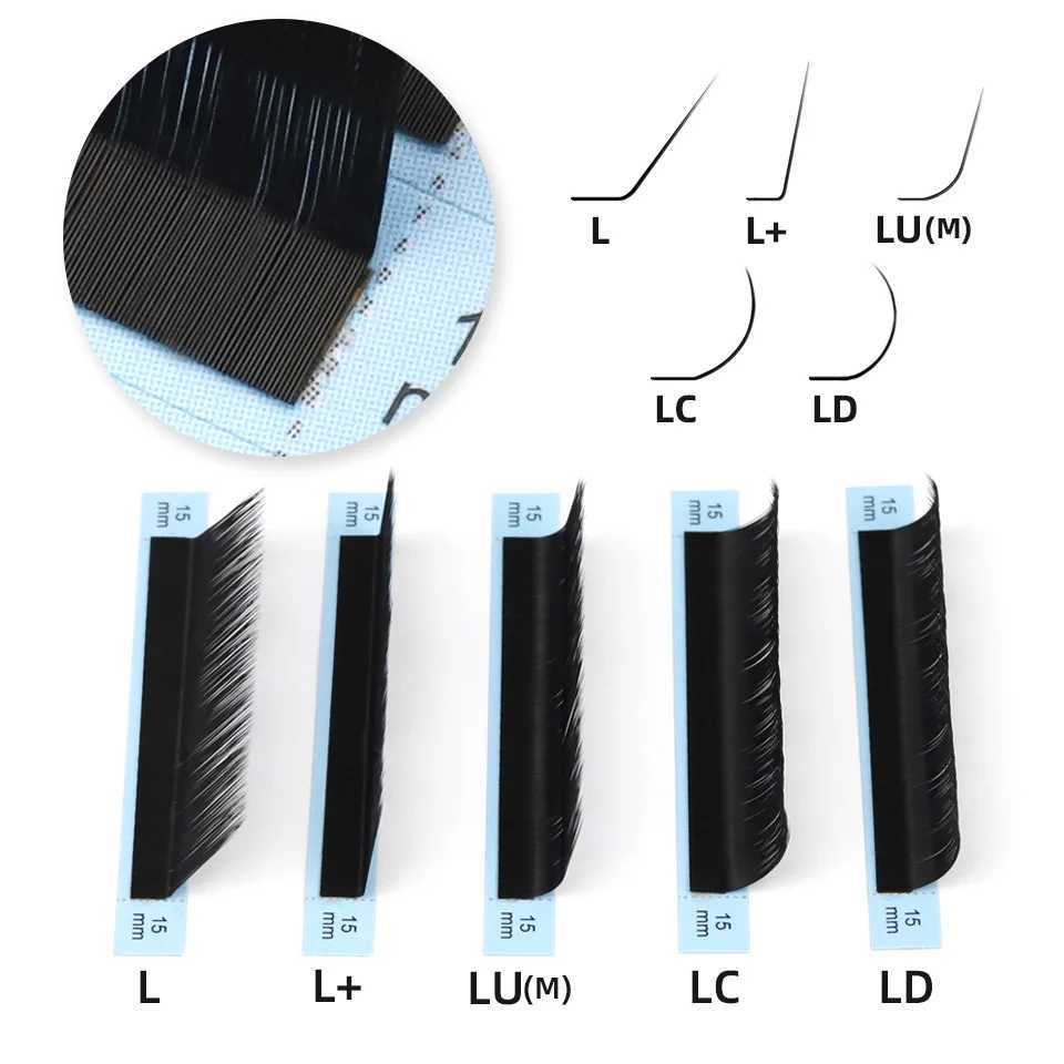 RUJADE Eyelash L/L+/LC/LD/LU(M)/B/C/CC/D/DD Curl Individual Eyelashes Natural Silk Mink Matte L M Shaped False Lashes Extension z250526V3Z4